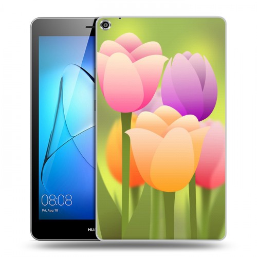 Дизайнерский силиконовый чехол для Huawei MediaPad T3 8 Романтик цветы