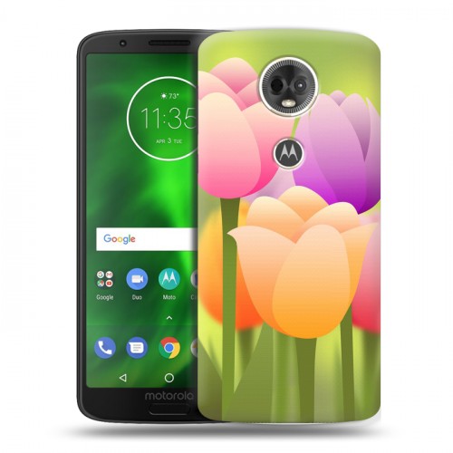 Дизайнерский пластиковый чехол для Motorola Moto E5 Plus Романтик цветы