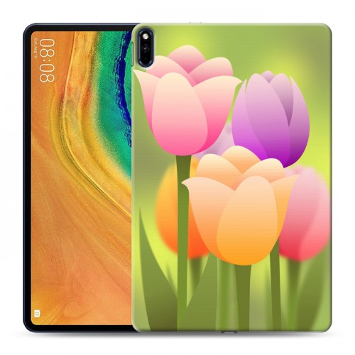 Дизайнерский силиконовый чехол для Huawei MatePad Pro Романтик цветы
