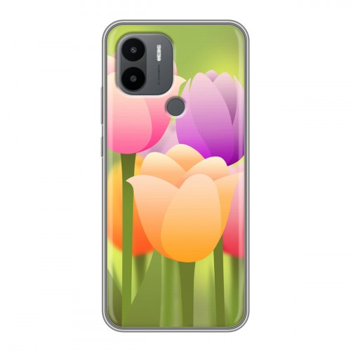 Дизайнерский силиконовый чехол для Xiaomi Redmi A1 Plus Романтик цветы