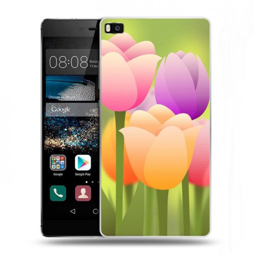 Дизайнерский пластиковый чехол для Huawei P8 Романтик цветы