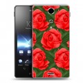 Дизайнерский пластиковый чехол для Sony Xperia TX Сила роз