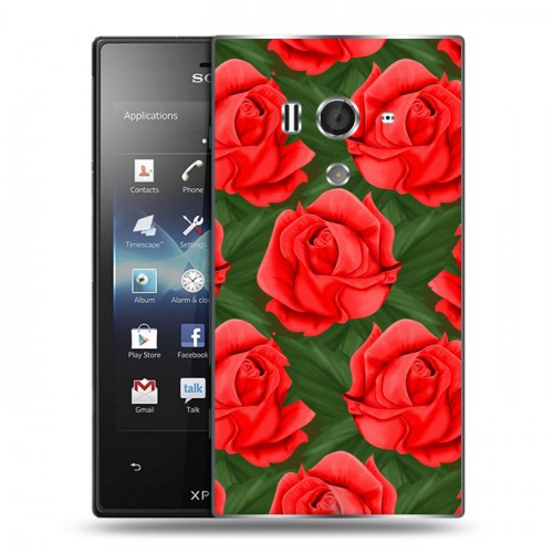 Дизайнерский пластиковый чехол для Sony Xperia acro S Сила роз