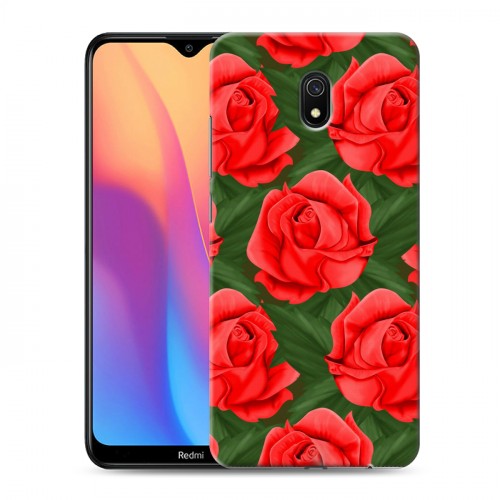 Дизайнерский силиконовый с усиленными углами чехол для Xiaomi RedMi 8A Сила роз