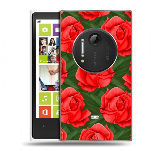 Дизайнерский пластиковый чехол для Nokia Lumia 1020 Сила роз