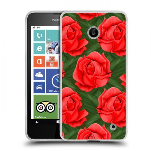Дизайнерский пластиковый чехол для Nokia Lumia 630/635 Сила роз