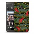 Дизайнерский пластиковый чехол для HTC Desire 700 Сила роз