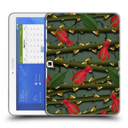 Дизайнерский силиконовый чехол для Samsung Galaxy Tab 4 10.1 Сила роз