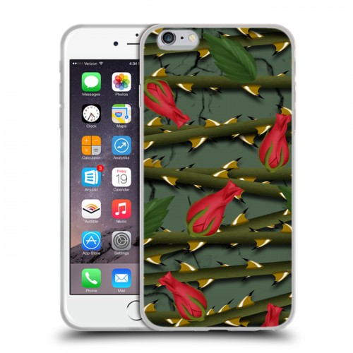 Дизайнерский силиконовый чехол для Iphone 6 Plus/6s Plus Сила роз