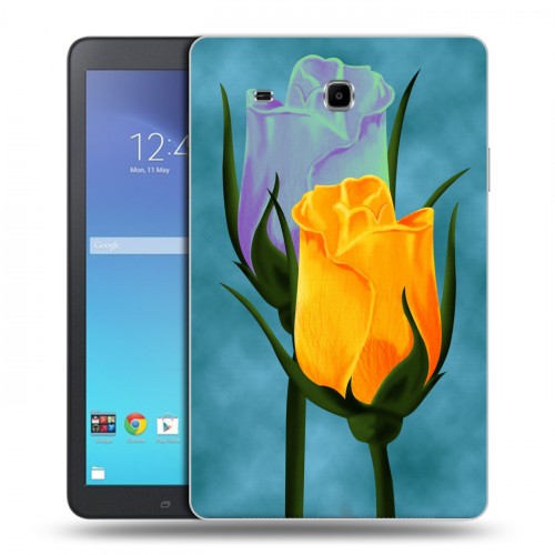 Дизайнерский силиконовый чехол для Samsung Galaxy Tab E 9.6 Сила роз