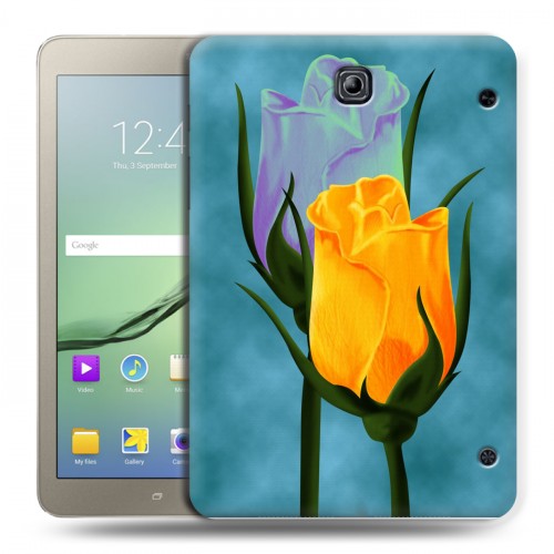 Дизайнерский силиконовый чехол для Samsung Galaxy Tab S2 8.0 Сила роз