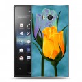 Дизайнерский пластиковый чехол для Sony Xperia acro S Сила роз