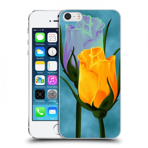 Дизайнерский пластиковый чехол для Iphone 5s Сила роз