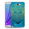 Дизайнерский пластиковый чехол для Samsung Galaxy Note 2 Текстурные черепа