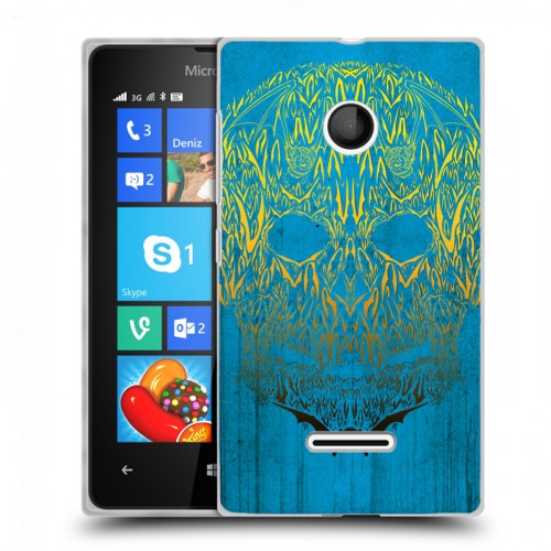 Дизайнерский пластиковый чехол для Microsoft Lumia 435 Текстурные черепа