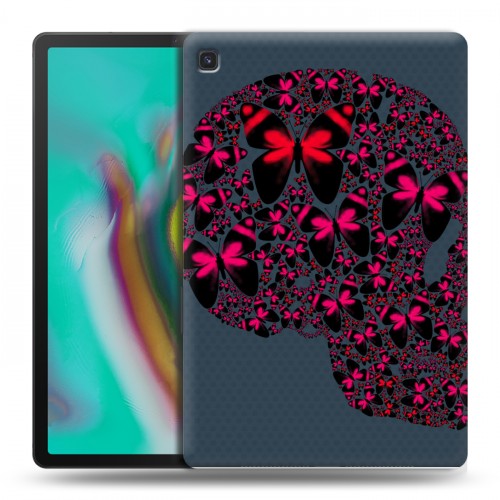 Дизайнерский пластиковый чехол для Samsung Galaxy Tab S5e Текстурные черепа