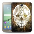 Дизайнерский силиконовый чехол для Samsung Galaxy Tab S2 8.0 Текстурные черепа