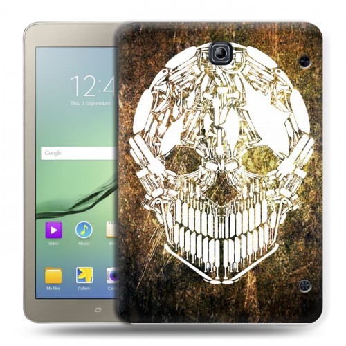 Дизайнерский силиконовый чехол для Samsung Galaxy Tab S2 8.0 Текстурные черепа