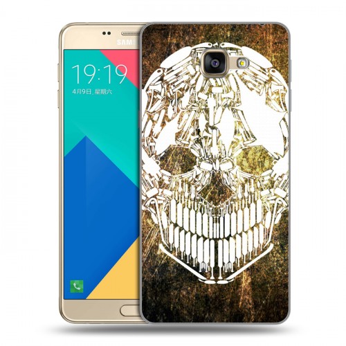 Дизайнерский силиконовый чехол для Samsung Galaxy A9 Текстурные черепа