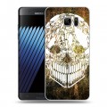 Дизайнерский пластиковый чехол для Samsung Galaxy Note 7 Текстурные черепа