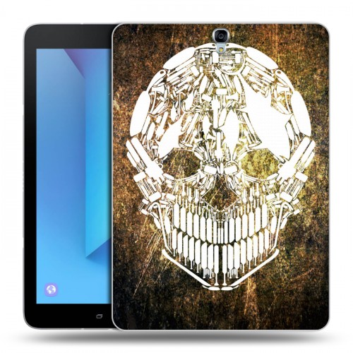 Дизайнерский силиконовый чехол для Samsung Galaxy Tab S3 Текстурные черепа