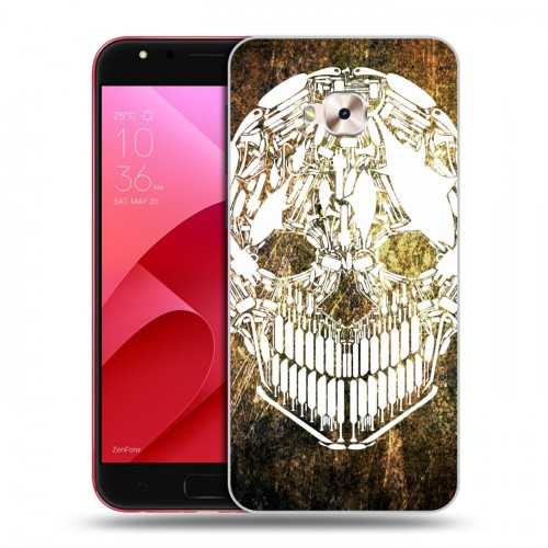 Дизайнерский пластиковый чехол для ASUS ZenFone 4 Selfie Pro Текстурные черепа