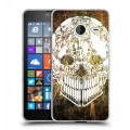 Дизайнерский пластиковый чехол для Microsoft Lumia 640 XL Текстурные черепа