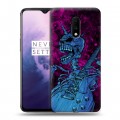 Дизайнерский пластиковый чехол для OnePlus 7 Рок черепа