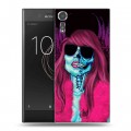 Дизайнерский пластиковый чехол для Sony Xperia XZs Рок черепа