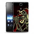 Дизайнерский пластиковый чехол для Sony Xperia TX Рок черепа