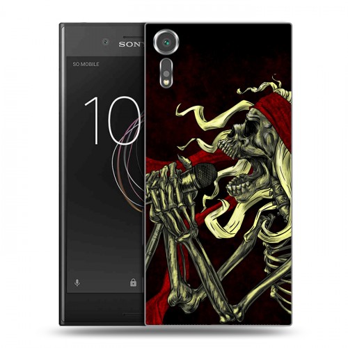 Дизайнерский пластиковый чехол для Sony Xperia XZs Рок черепа