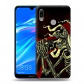 Дизайнерский пластиковый чехол для Huawei Y6 (2019) Рок черепа