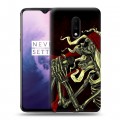 Дизайнерский пластиковый чехол для OnePlus 7 Рок черепа