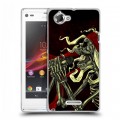 Дизайнерский пластиковый чехол для Sony Xperia L Рок черепа