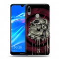 Дизайнерский пластиковый чехол для Huawei Y6 (2019) Рок черепа