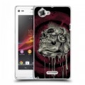 Дизайнерский пластиковый чехол для Sony Xperia L Рок черепа