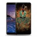 Дизайнерский пластиковый чехол для Nokia 7 Plus Рок черепа