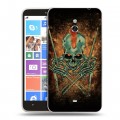 Дизайнерский пластиковый чехол для Nokia Lumia 1320 Рок черепа