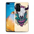 Дизайнерский пластиковый чехол для Huawei P40 Таинственные гербы