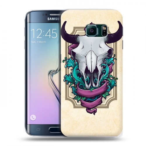 Дизайнерский пластиковый чехол для Samsung Galaxy S6 Edge Таинственные гербы