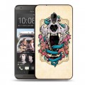 Дизайнерский пластиковый чехол для HTC Desire 700 Таинственные гербы