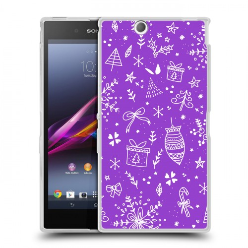 Дизайнерский пластиковый чехол для Sony Xperia Z Ultra  Новогодние паттерны