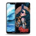 Дизайнерский силиконовый чехол для Nokia 5.1 Plus Тату эстетика