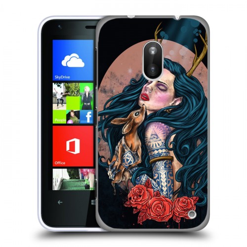 Дизайнерский пластиковый чехол для Nokia Lumia 620 Тату эстетика