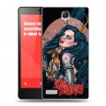 Дизайнерский силиконовый чехол для Xiaomi RedMi Note Тату эстетика