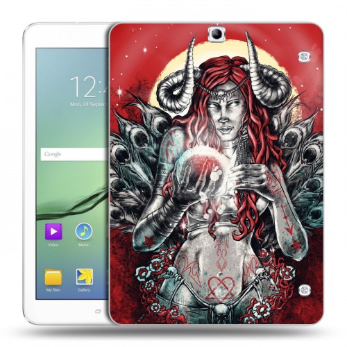 Дизайнерский силиконовый чехол для Samsung Galaxy Tab S2 9.7 Тату эстетика