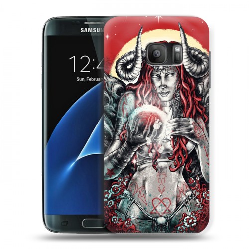 Дизайнерский силиконовый с усиленными углами чехол для Samsung Galaxy S7 Тату эстетика