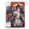 Дизайнерский пластиковый чехол для Sony Xperia E Тату эстетика