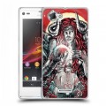 Дизайнерский пластиковый чехол для Sony Xperia L Тату эстетика