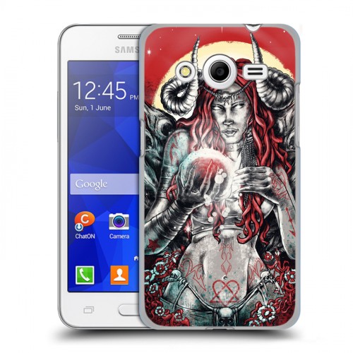 Дизайнерский пластиковый чехол для Samsung Galaxy Core 2 Тату эстетика